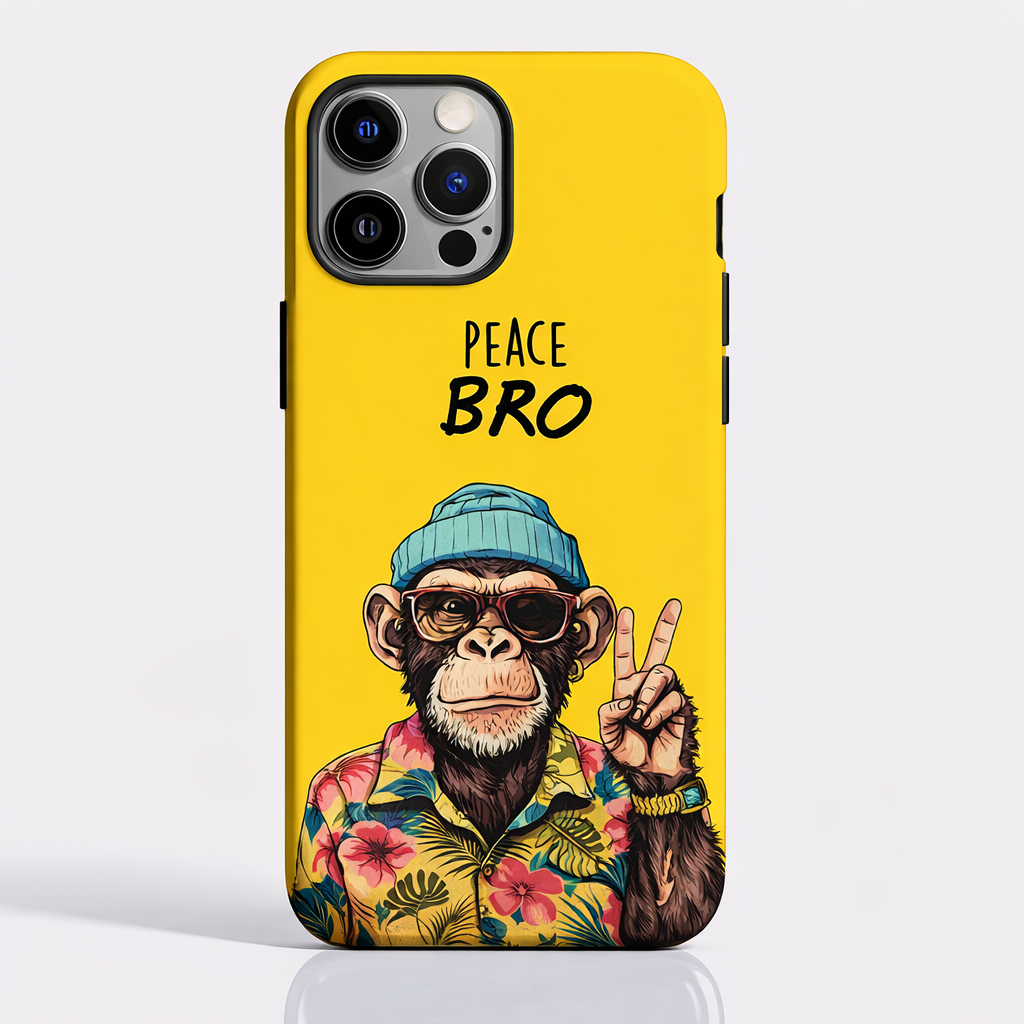 Peace Bro Cool Monkey Premium HD Print Case