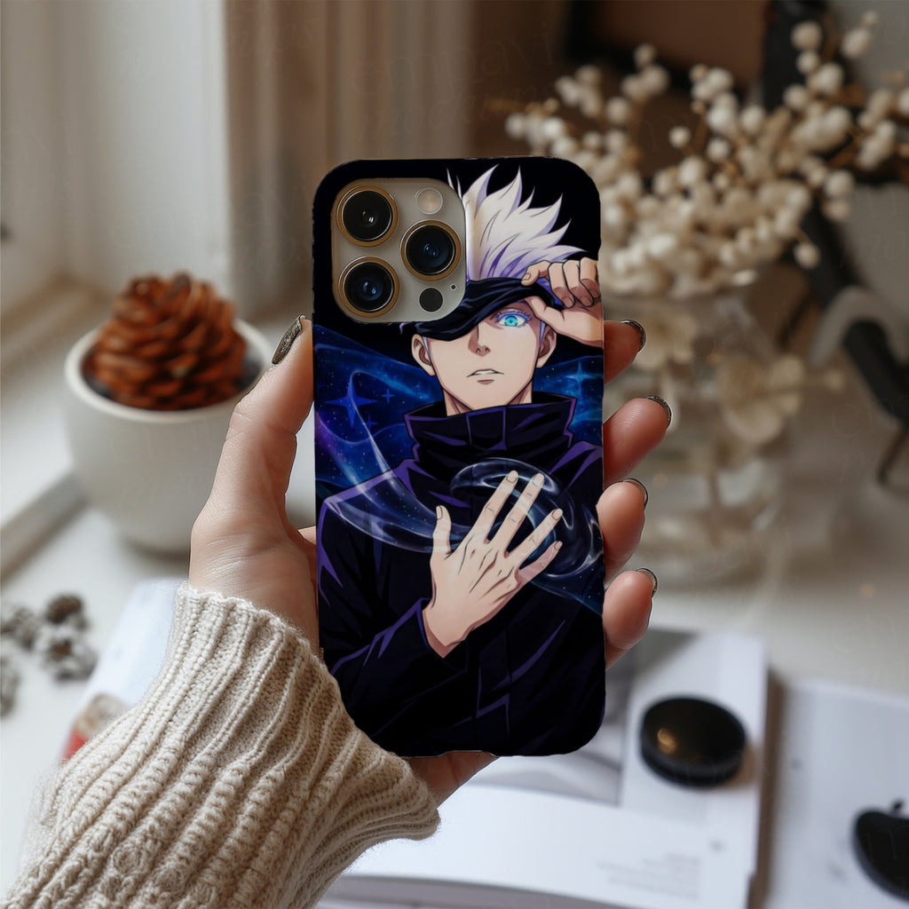 Gojo Satoru Smiling  Jujutsu Kaisen Anime HD Phone Case