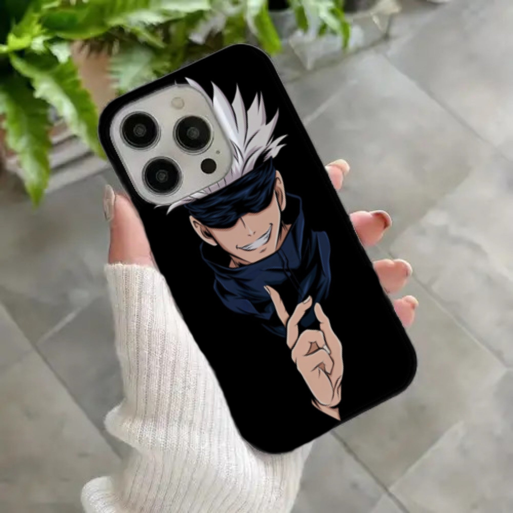 Gojo Satoru Smiling Jujutsu Kaisen Anime HD Phone Case