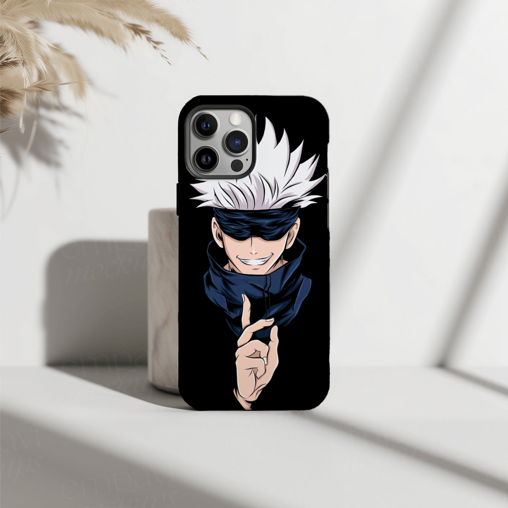 Gojo Satoru Smiling Jujutsu Kaisen Anime HD Phone Case