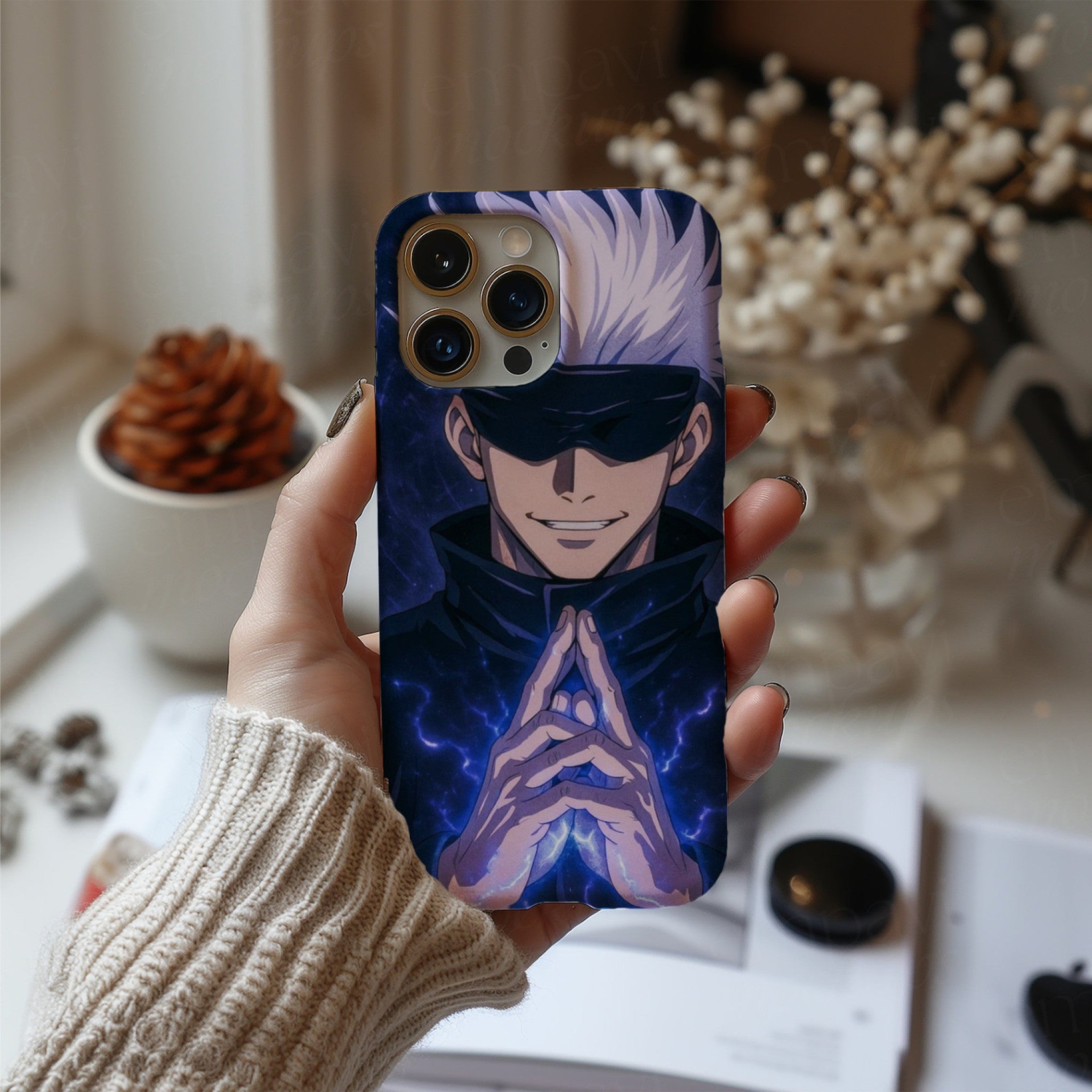 Gojo Satoru Lightning  Jujutsu Kaisen Anime HD Phone Case