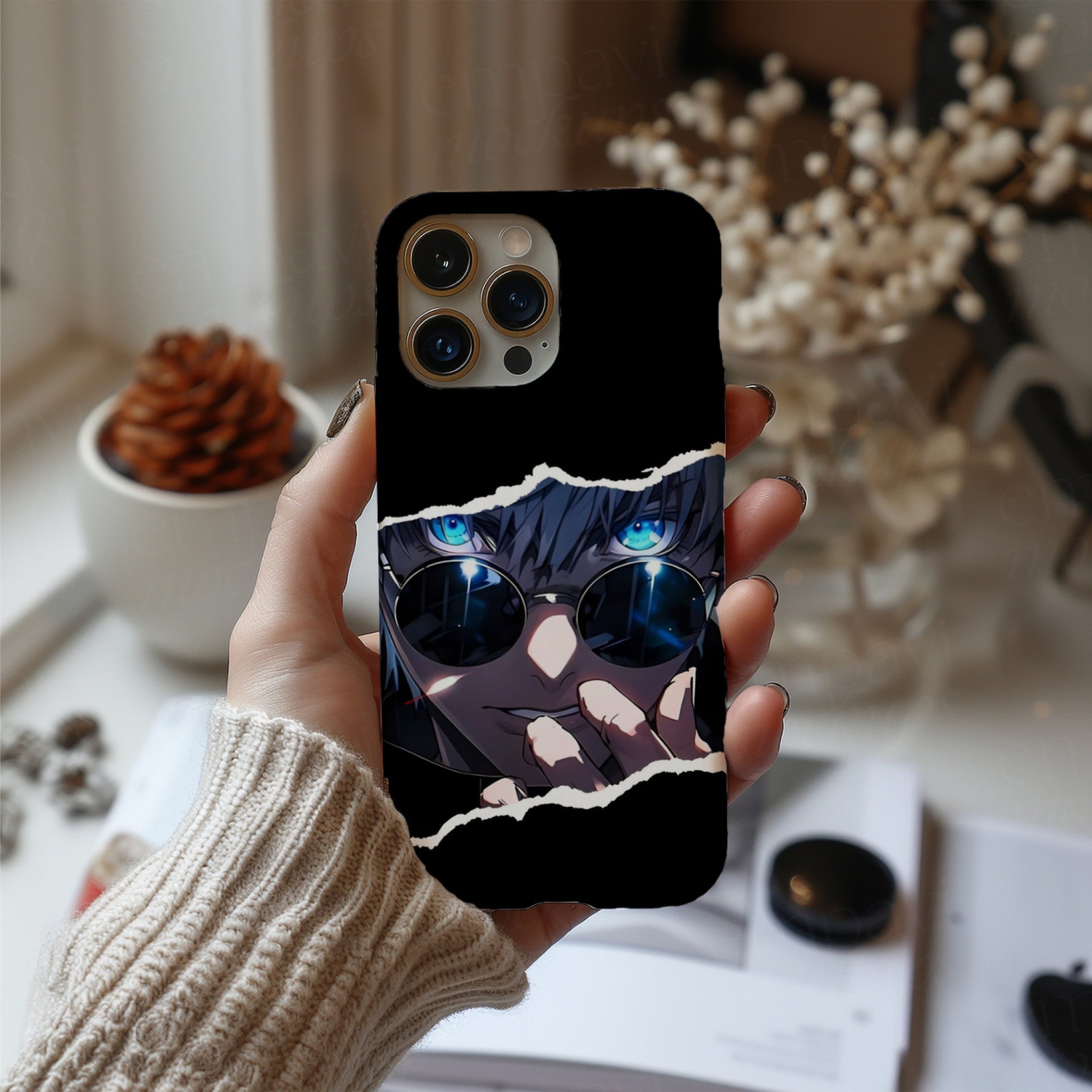 Satoru Gojo Blue Eyes Anime HD Phone Case