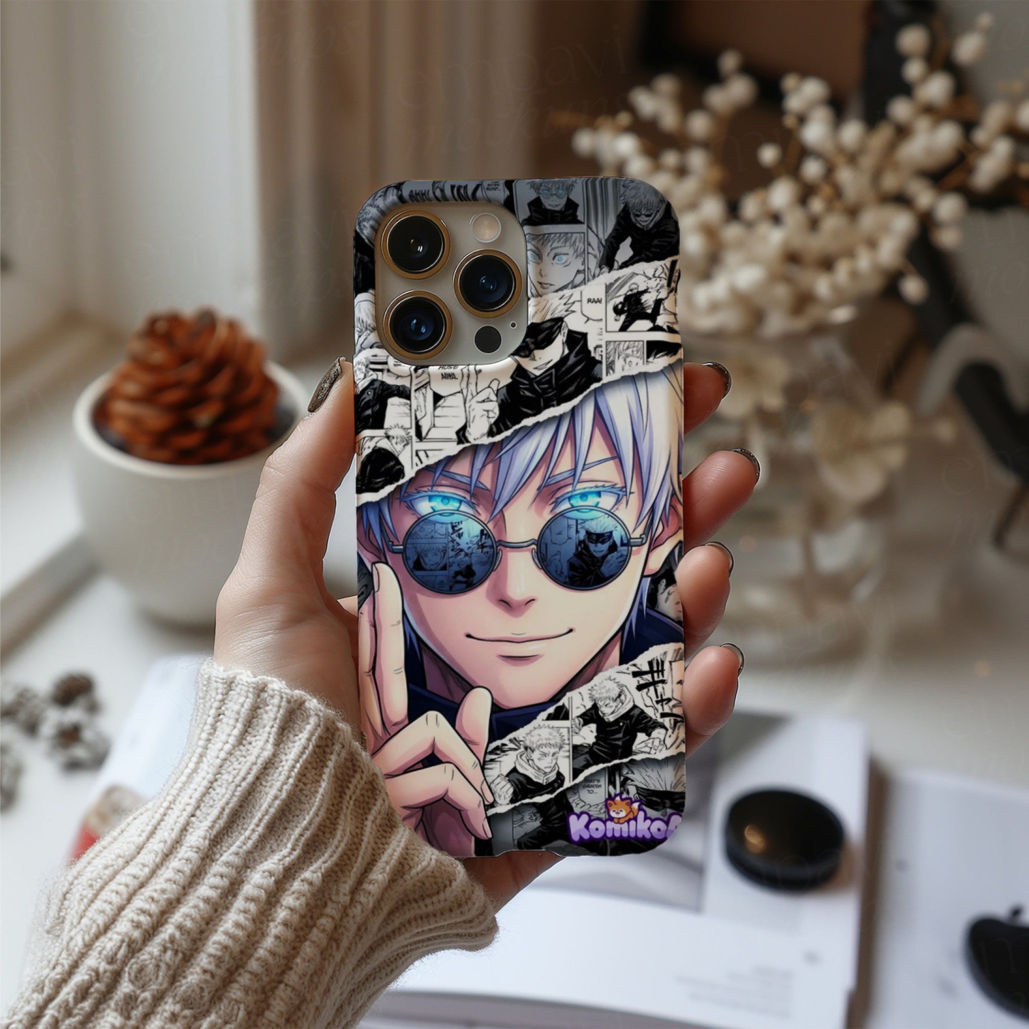 Satoru Gojo Blue Eyes Anime HD Phone Case