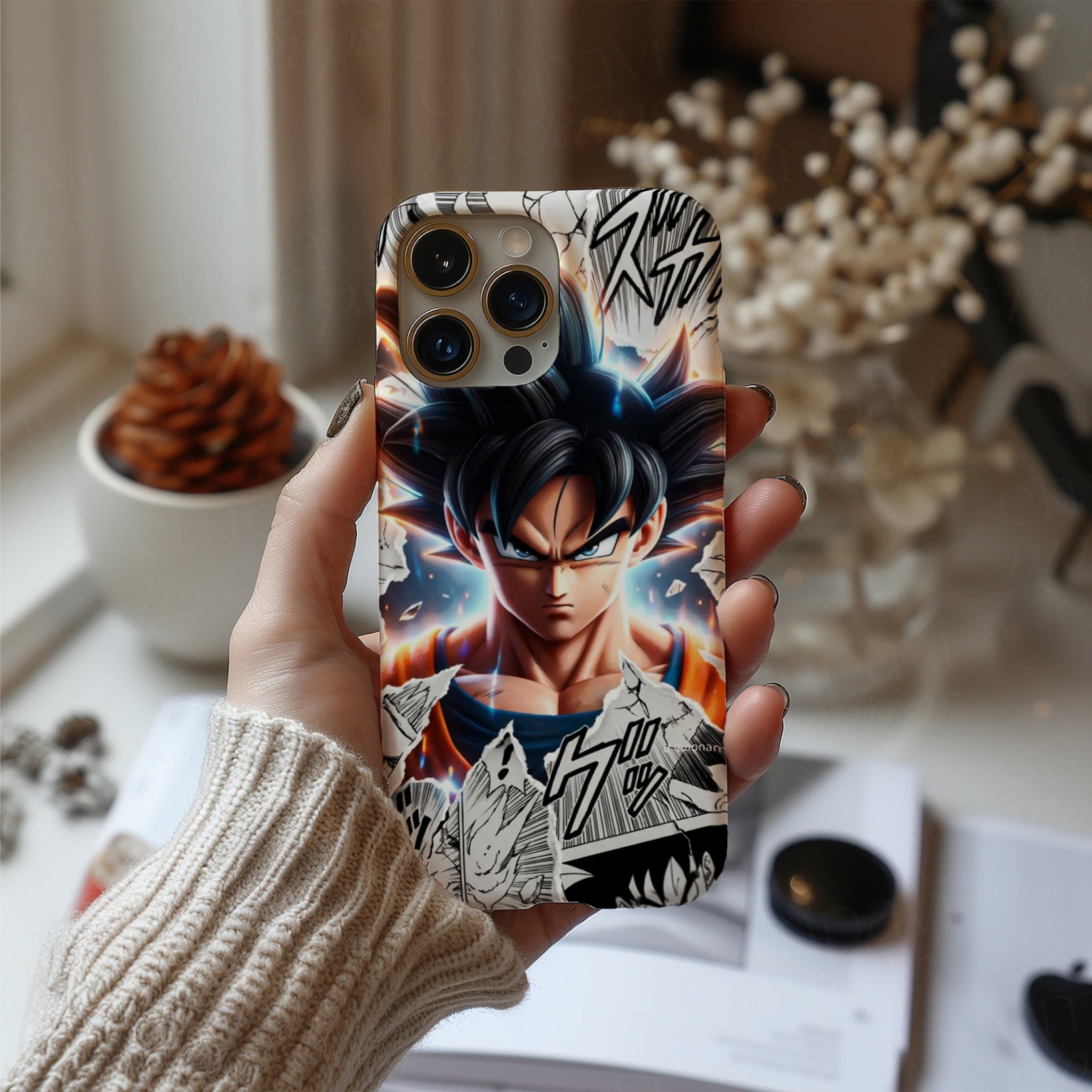 Goku Manga Burst Dragon Ball Z Anime HD Phone Case