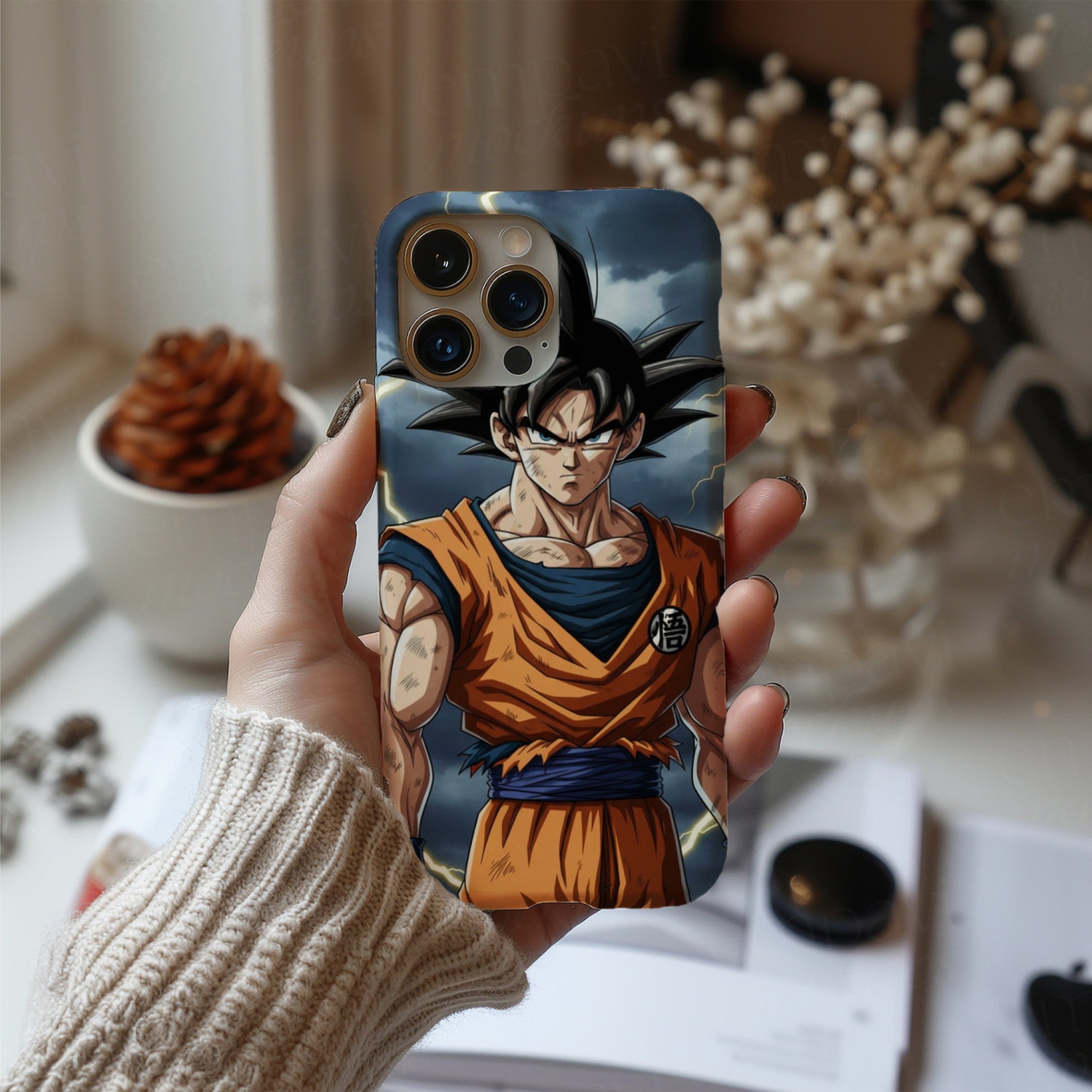 Goku Thunder Dragon Ball Z Anime HD Phone Case