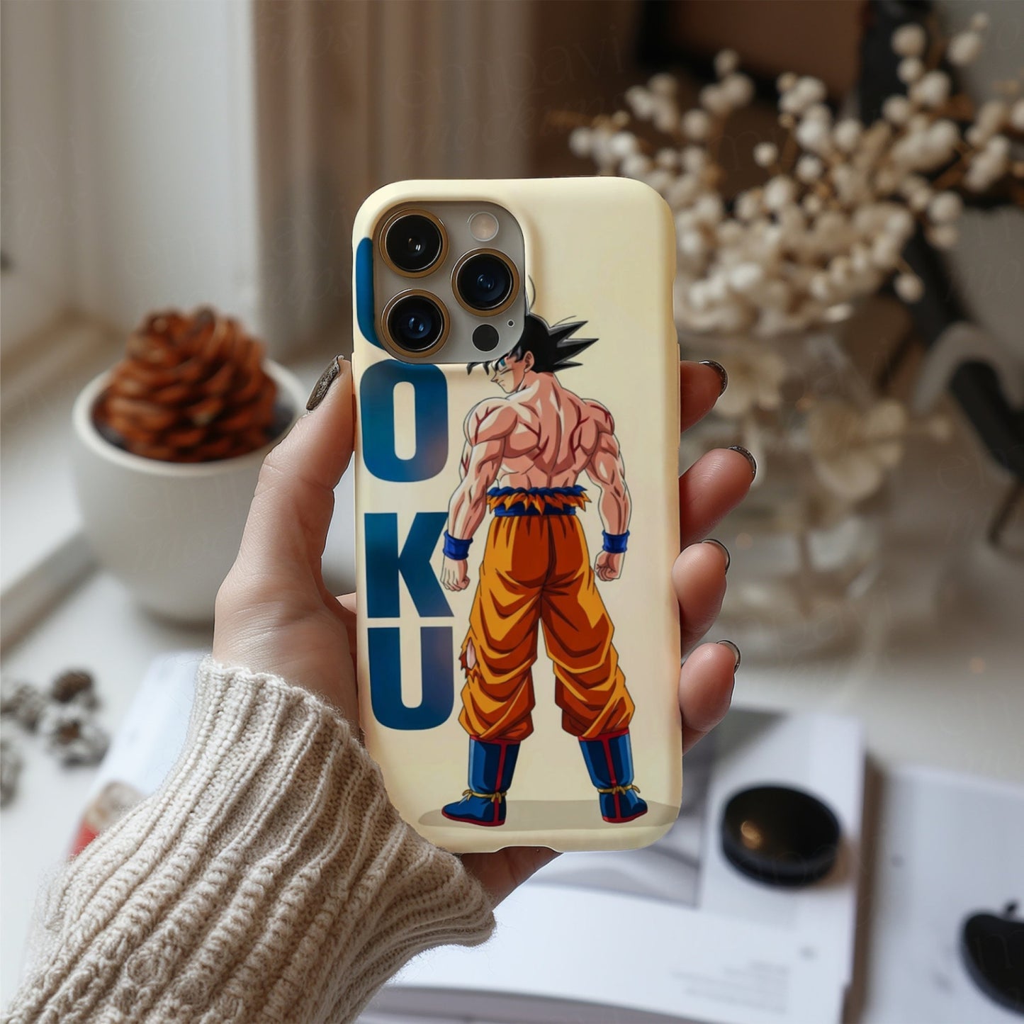 Goku Back Pose Anime Mobile Cover | Legendary Warrior Phone Case