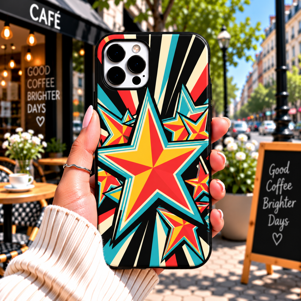 Retro Starburst Premium Printed Phone Case