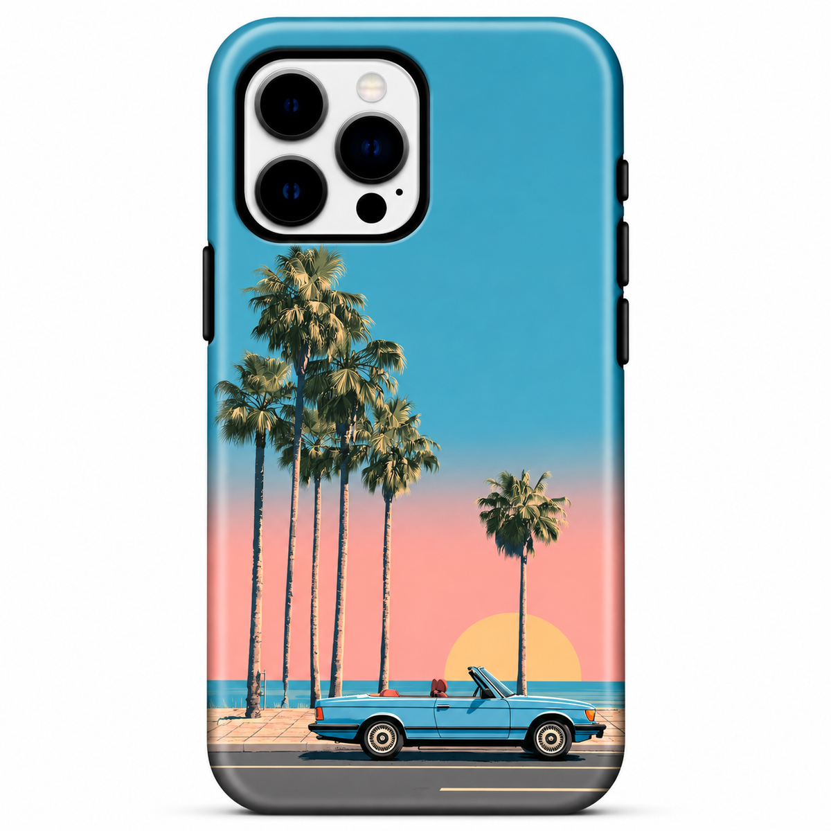 Coastal Sunset Drive Phone Case
