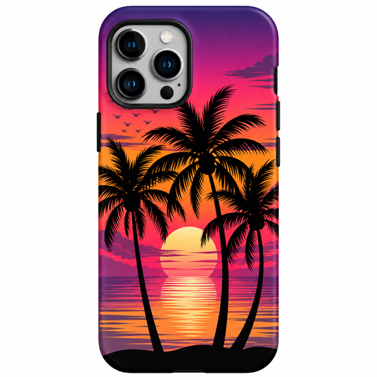 Tropical Sunset Palm Phone Cover