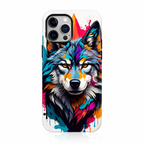 Colorful Wolf Premium Abstract Wolf Art Phone Case