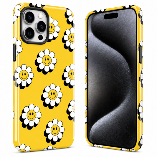 Yellow Smiley Daisy Phone Cover