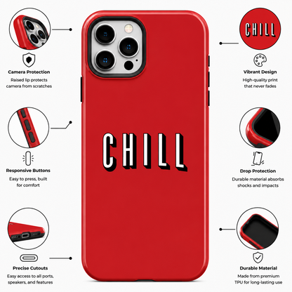 Chill - Red Mobile Cover