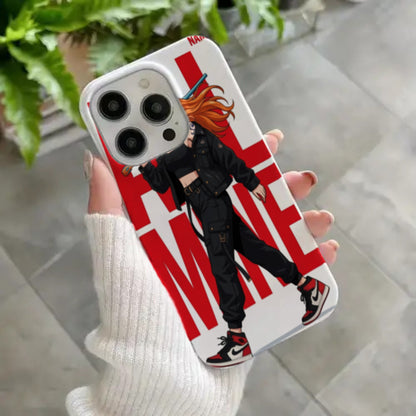 Anime Navigator Girl Mobile Cover | Bold Adventure Aesthetic Case