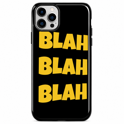 Blah Blah Typography Mobile Cover