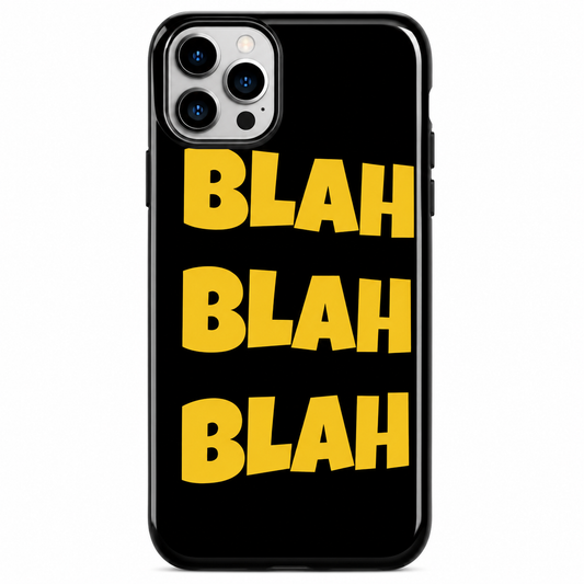 Blah Blah Typography Mobile Cover