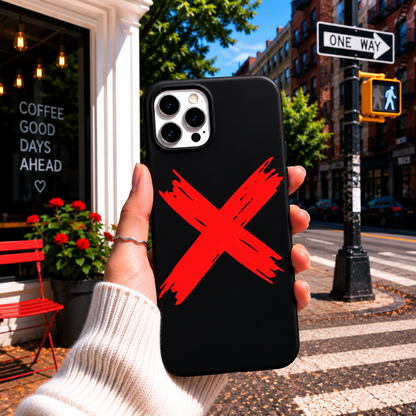 Red X Mobile Cover