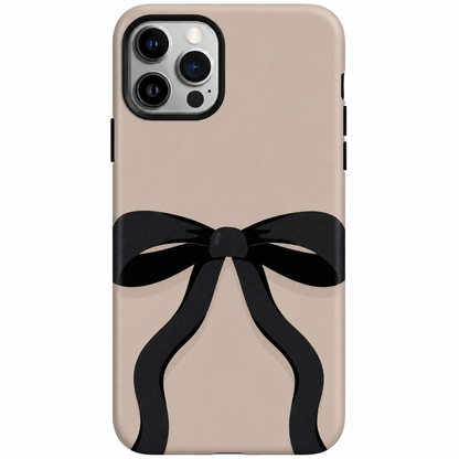 Black Bow Mobile Cover