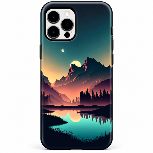 Mountain Lake Sunset — Phone Case