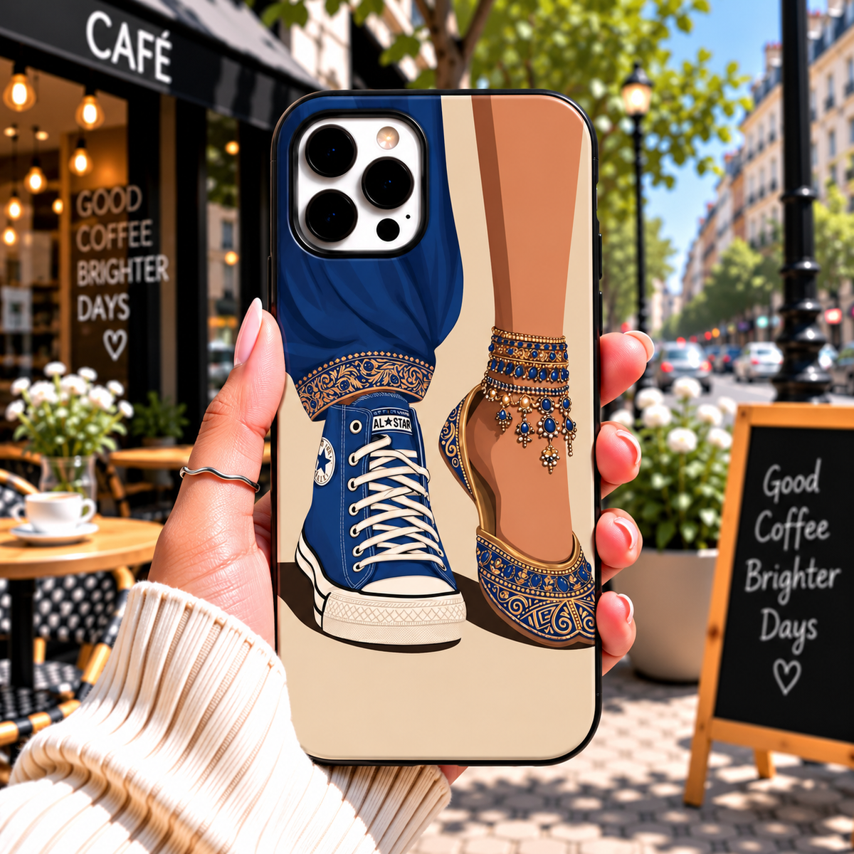 Blue & Gold Fashion Phone Case