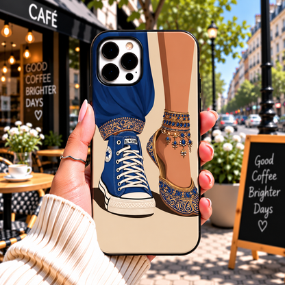 Blue & Gold Fashion Phone Case