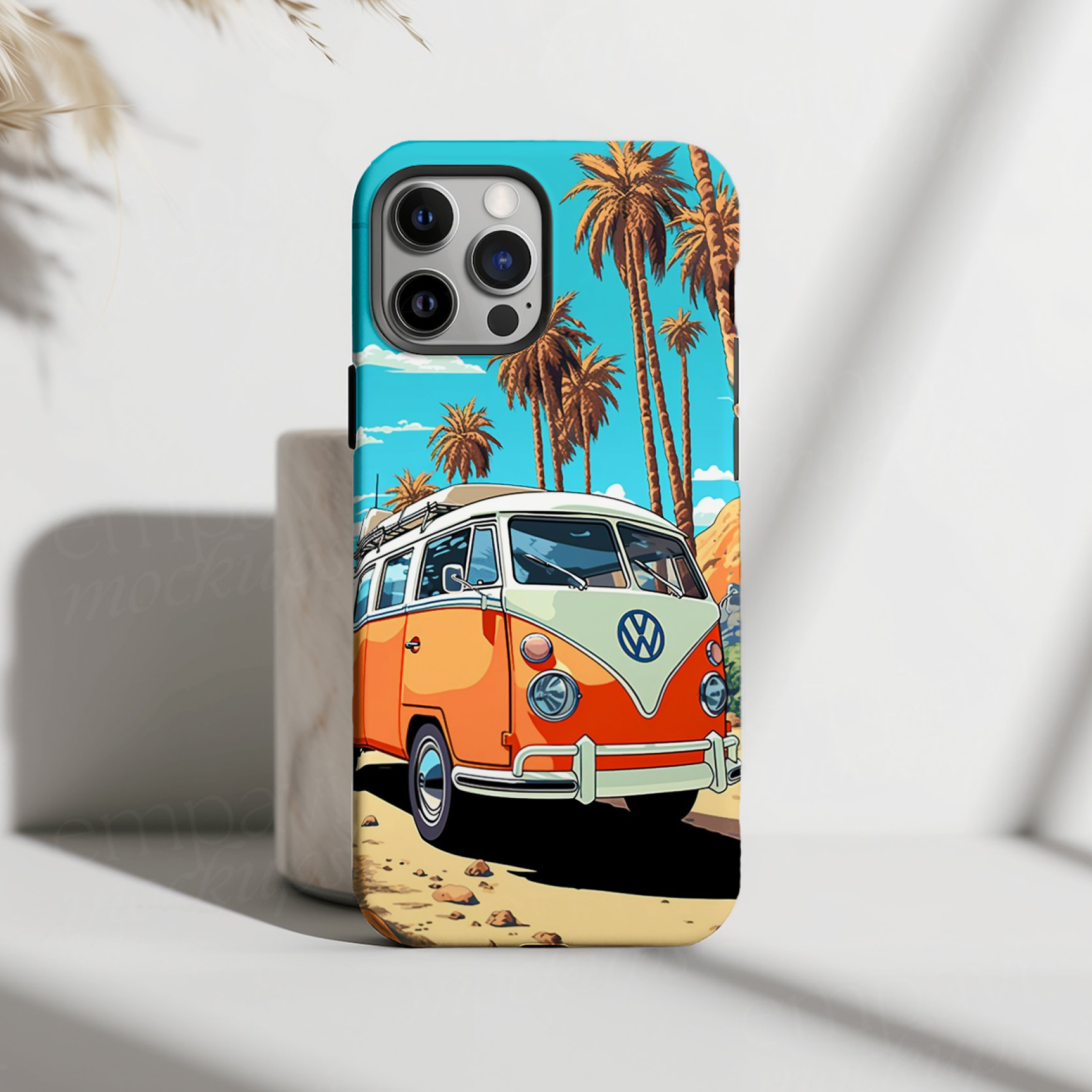 Vintage Volkswagen Camper Van Premium HD Print Case