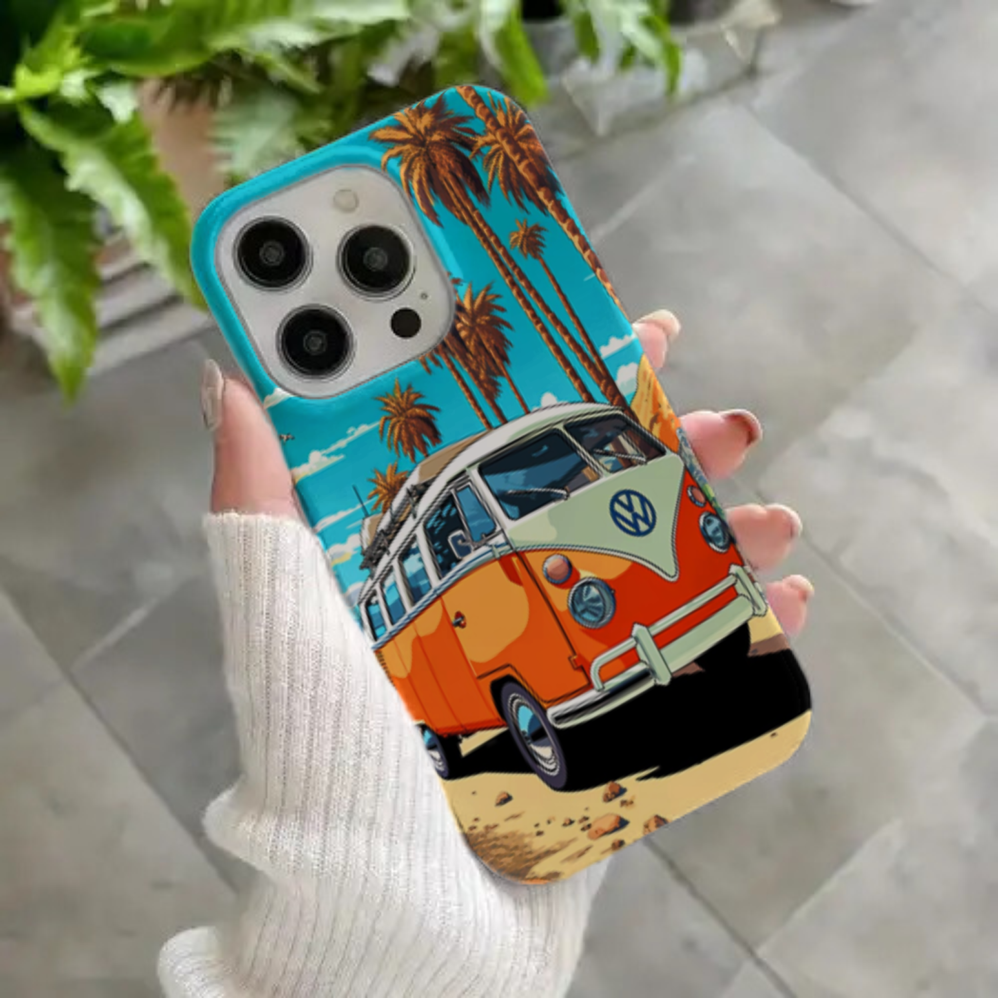 Vintage Volkswagen Camper Van Premium HD Print Case
