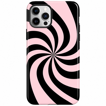 Pink Swirl Mobile Cover