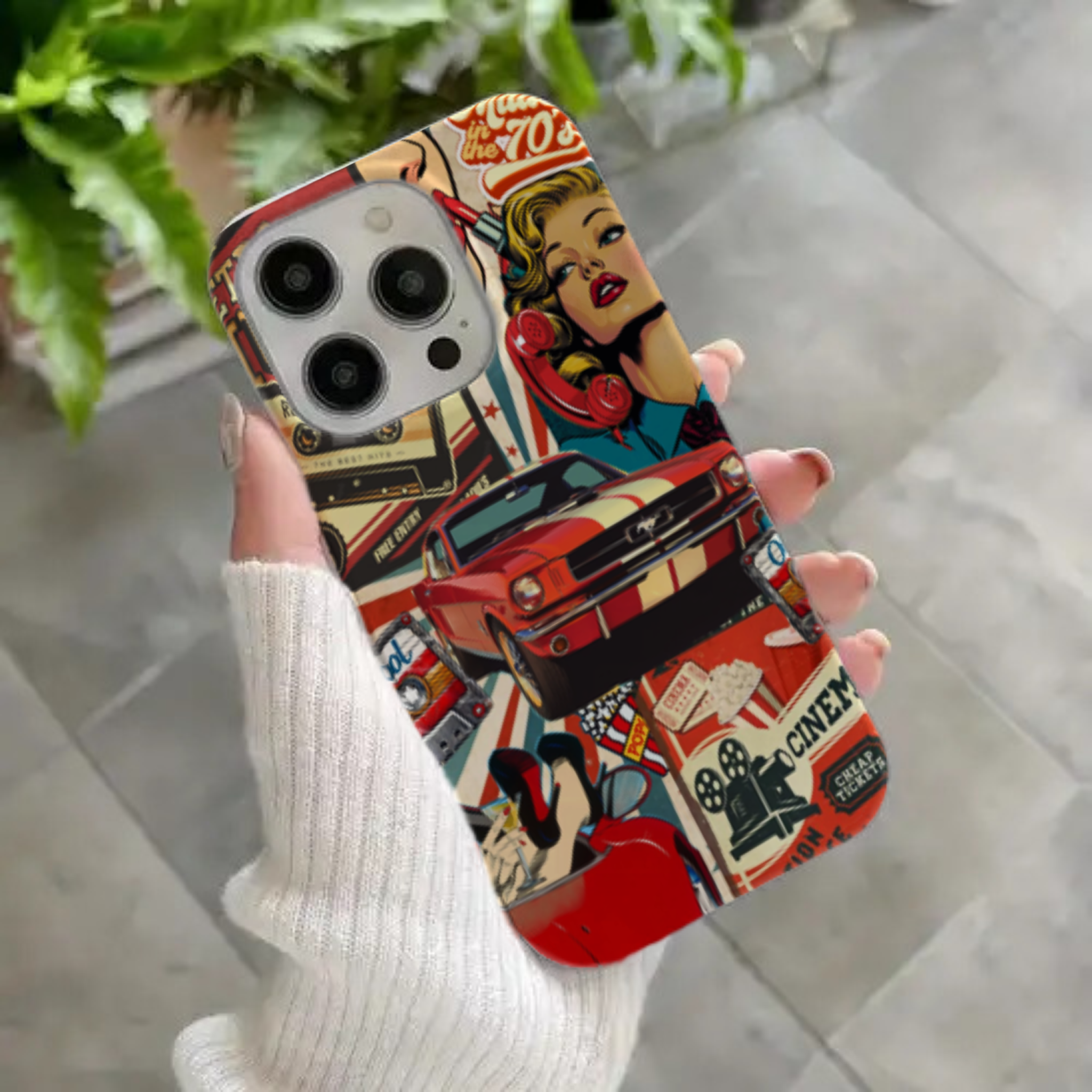 Vintage Retro Collage  Classic Pop Art HD Phone Case