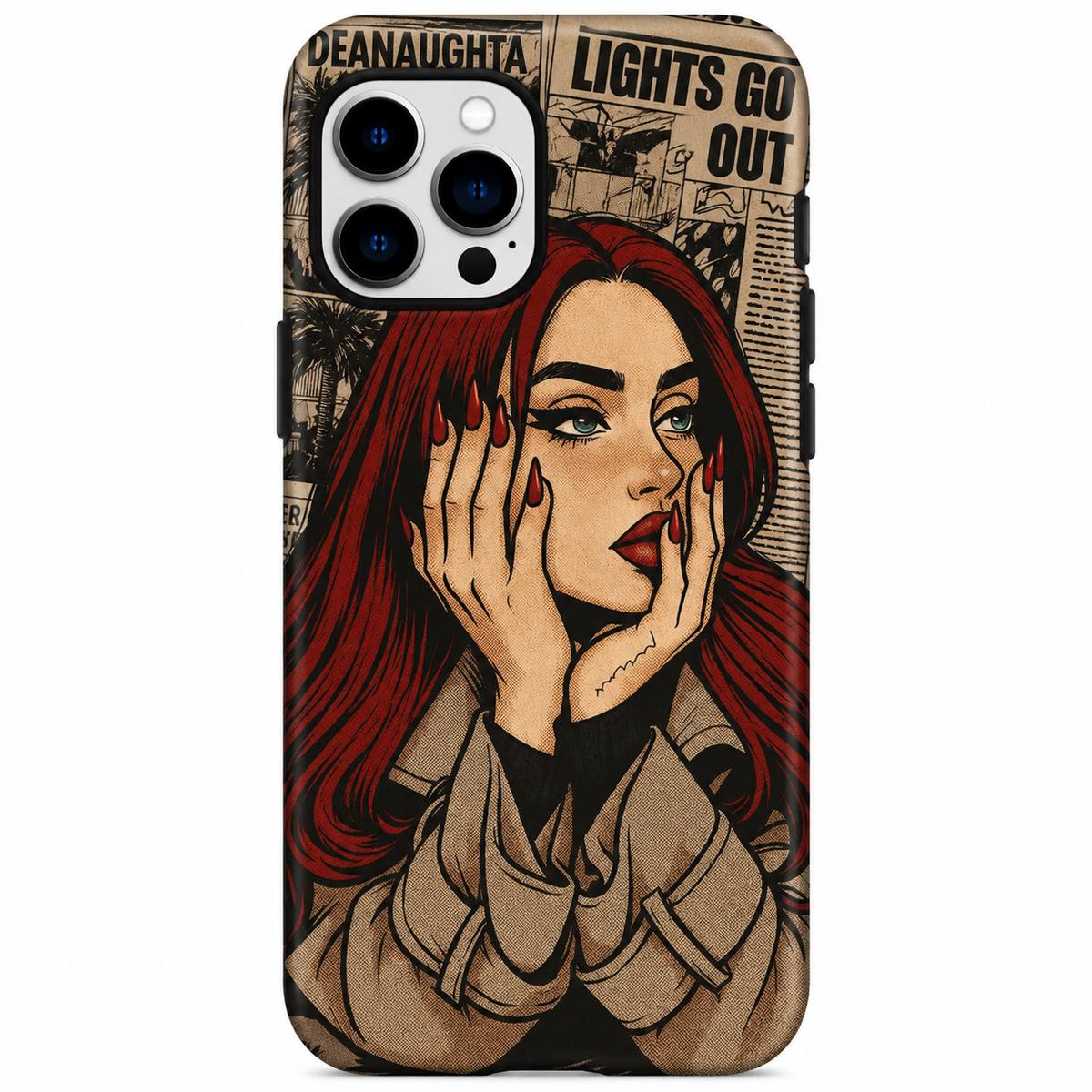 Retro Comic Girl Case