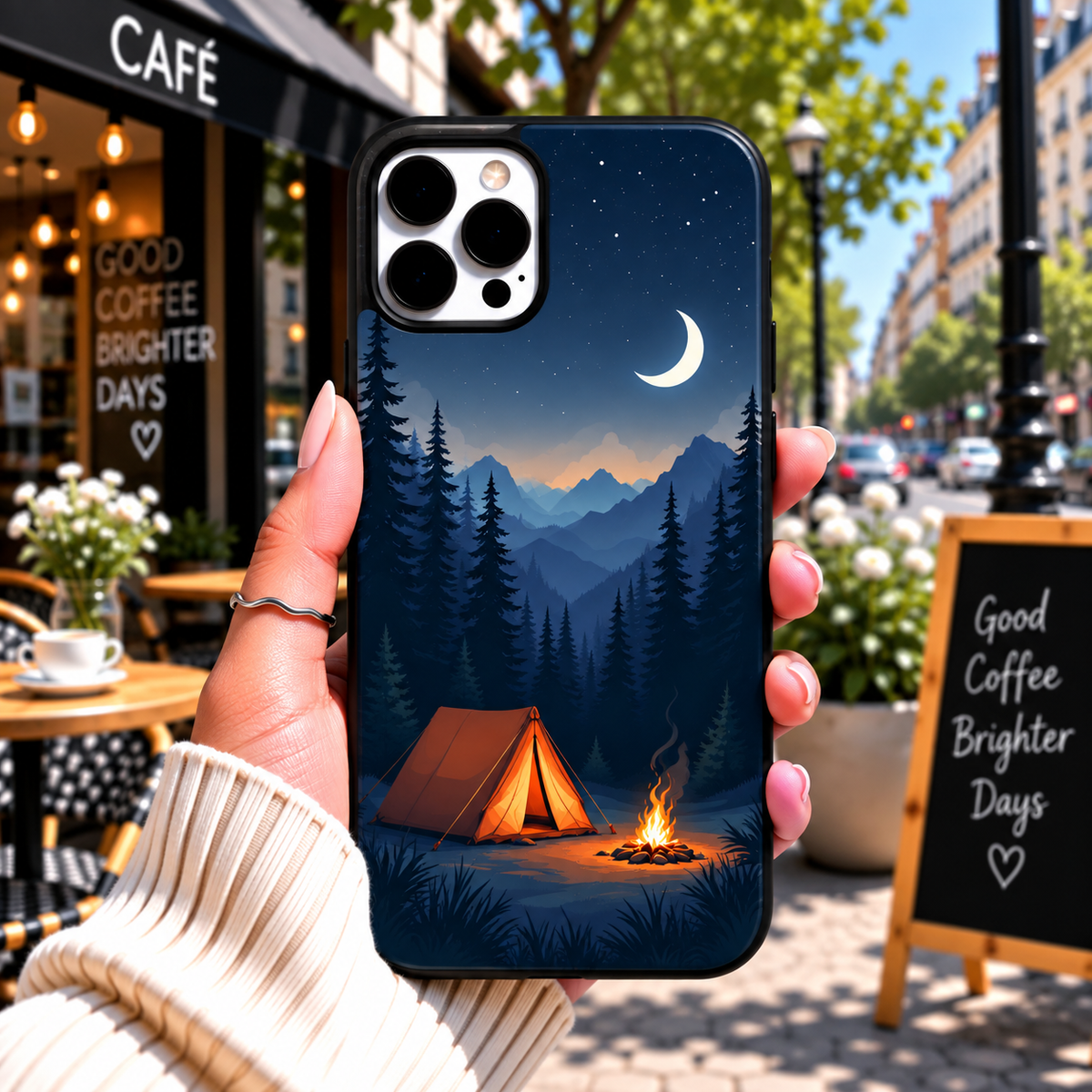 Midnight Camp Premium Printed Phone Case
