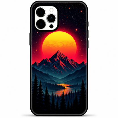 Sunset Mountain Lake Phone Case