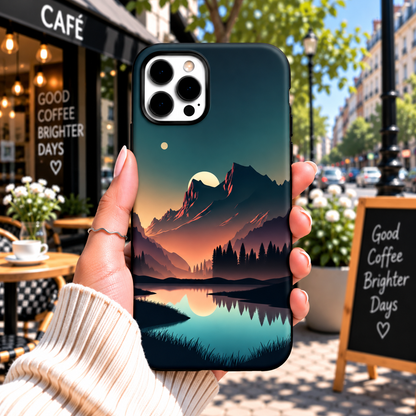 Mountain Lake Sunset — Phone Case
