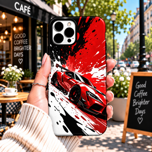 Red Racing Car Splash Case