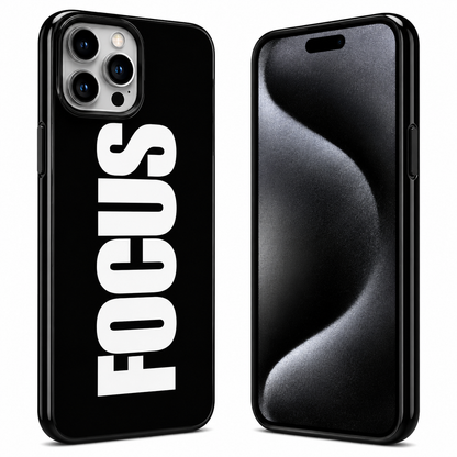 Focus Typography Mobile Cover