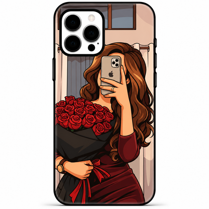 Rose Selfie Premium Printed Phone Case